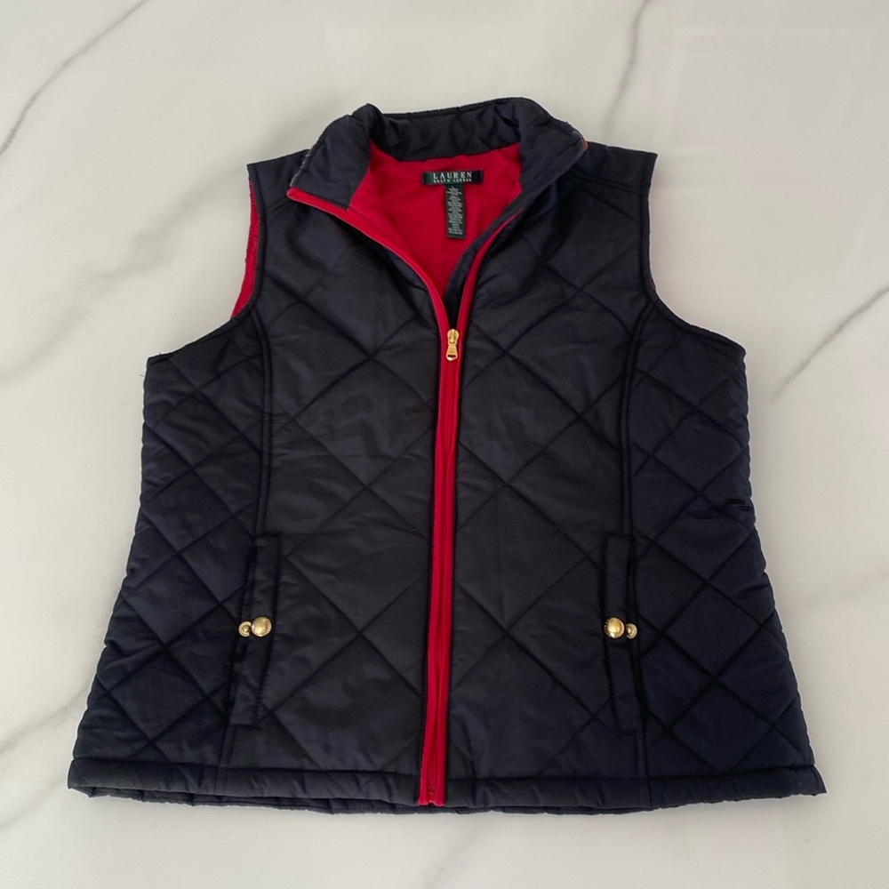 Black Ralph Lauren Quilted Vest